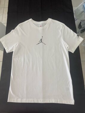Nike Jordan Watercolor Graphic T-Shirt White Size M